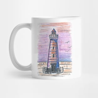 Lighthouse in oil pastel Mug